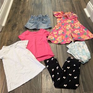 The Children's Place Sundress and Mix-and-Match Tops and leggings size 4 / 4T